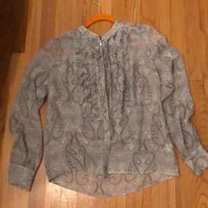 Paisley silk blouse
